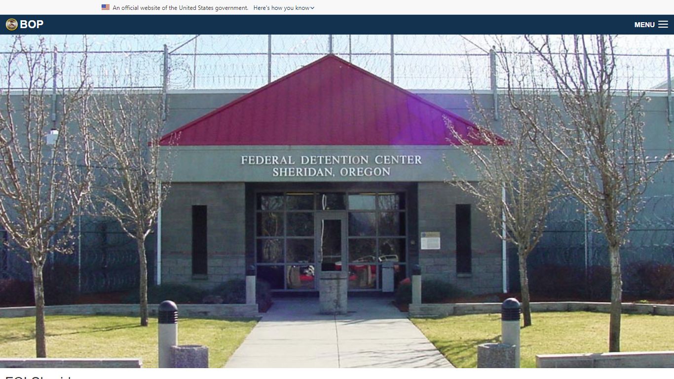 FCI Sheridan - Federal Bureau of Prisons